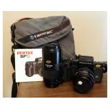 Pentax SF1 35 MM Tokina Lenses QTY 2 Includes Manual And Carrying Case