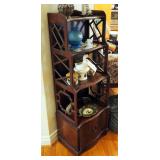 Solid Wood Curio Cabinet With Storage 48" x 16" x 12"