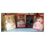 Barbie Doll Collection Including Dream Bride, Birthday Party, Birthday Surprise, And Teacher, All In