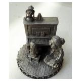 Boyd Perry Pewter Collectible Figures Including Labor Pain, Aces Again, And More, Total Qty 8 Pieces