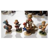 Goebel Hummel Figurines Including "Apple Tree Girl" And "Little Helper", Memories Of Yesterdays "I