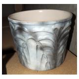 Nora Fenton Designs Hand Painted 12" Round Ceramic Handled Pot With Lid And 12" Tall Ginger Jar (Mad