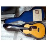 Airline 6-String Acoustic Guitar Including Case And Additional Strings