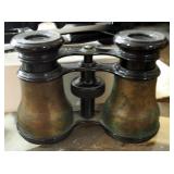 Antique Lemaire Fabt Paris Brass Binoculars And Hands Free Adjustable Binocular Glasses