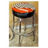Husky Chrome Shop Stool, 29" Tall