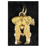 Love Themed Gold Pendants Marked 14k, Total Qty 6