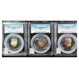 Kennedy Half Dollars, 1979-S, 2001-S, 2004-S, BU, PR69DCAM, All Slabbed By PCGS