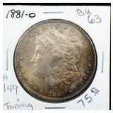 Morgan Silver Dollars, 1881-O And 1883
