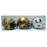 Football Helmets Includes, UCLA, Miami, Georgia Tech, UCLA Pendant, NFL Book, Player Cards, And More