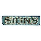 Hand-Painted Wood Sign, 48" Wide x 11.5" High