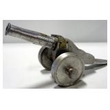 Aluminum Cannon, 5.75" High x 12.5" Long
