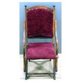 Folding "Covered Wagon" Chair, 31.75" High