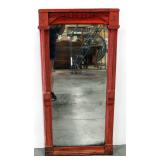Antique Wall Hanging Mirror, 23" Wide x 46.5" High