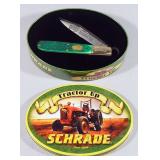 Schrade Limited Issue "Tractor Up" Folding Blade Knife, 4" Blade, In Collectors Tin