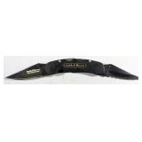 Folding Knife Collection, Includes Smith & Wesson (1 NIB), NRA, And American Bald Eagle, Total Qty 5