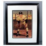 Mickey Mantle (HOF) New York Yankees Autographed Photo With COA, Framed, Double-Matted, Under Glass