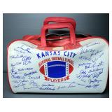 1969 Kansas City Chiefs Team Stamped Autographs Carry Bag