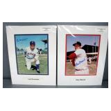 Stan Musial (HOF) And Leo Durocher (HOF) Autographed Photos, Both Double-Matted, Both With COA