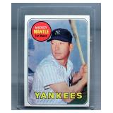 1969 Topps #500 Mickey Mantle New York Yankees HOF Baseball Card, Last Name In Yellow