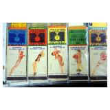 Matchbook Cover Collection With Pin-Up Girl Images, Various Brandings, Approx Qty 185, In Sleeves