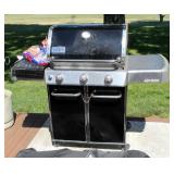 Weber Genesis LP Gas Grill Model Number 54381 With Rotisserie, Grill Pan, And Grill Basket