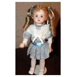 Elke Hutchens 29" Porcelain Doll With Stand
