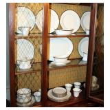 Lenox Solitaire China Set Including Plates, Bowls, Cups, Saucers, Gravy Boat, Platter, And Sugar & C
