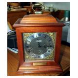 Seth Thomas Key Wound Carriage Clock With Wood Case 14" x 9.75" x 7", Includes Key