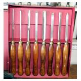 Woodcraft Lathe Tool Set In Original Box QTY 8 Pieces (Marked H.S.S. British Made)