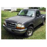1998 Ford Ranger Pickup Truck, VIN # 1FTYR10U6WPA32825, Miles Showing On Odometer 267,910