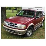 1996 Ford Explorer Multipurpose Vehicle (MPV), VIN # 1FMDU34X4TZA70899, Miles Showing On Odometer 21