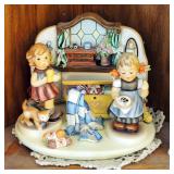 Goebel German Limited Edition Hummel Figures - "Little Knitter", "Bee Hopeful" (Both Dated 2000), Wi