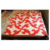 Antique Hand Stitched Patchwork Quilt, 84" x 70"