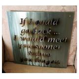 Taylor 12" Wall Thermometer, Newgate 12" Battery Operated Wall Clock, And "If I Could..." 14" Wall P