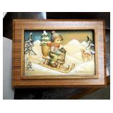 Goebel M.J. Hummel First Edition The Four Seasons Series "Ride Into Christmas" Storage Box And Secon