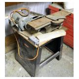Vintage Wards Power Kraft Joiner Model 74FD2501 On Craftsman Stand, .5 HP Howell Motor,