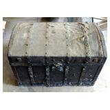 Antique Camel-back Storage Trunk