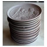Frankoma Holiday Plates Collection, 1968 - 1981, Qty 14