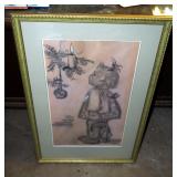 Framed, Matted Under Glass Goebel M.J. Hummel "Sieglind