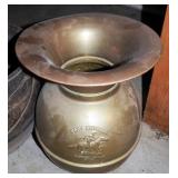 The Pony Express Brass Spittoon And Cast Iron Pot