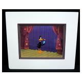 Daffy Duck Animation Cel, Hand-Painted, Triple Matted, Cel Is Approx 10.5" x 13"