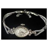 Lady Elgin Wrist Watch Marked 14k On Back With Kriesler Band Marked 1/20 10kt GF