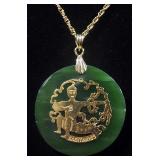 Four Gold Necklaces, 3 Marked 1/20 12k (1 With Pendant), Other Marked 14KGS, 40 g Total Weight
