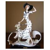 Giuseppe Armani "Spring" (Girl With Bicycle) Cold Cast Porcelain Figurine # 0539-C, 15" x 12", In Bo