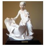 Giuseppe Armani "Rock A Bye" Cold Cast Porcelain Figurine # 0753-F, 9.5" x 7.5", In Box