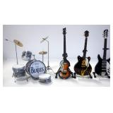 Axe Heaven Beatles Mini Guitars & Drum Set BT-265, Complete Set Of 4, Each In Boxes, Snare Detached,