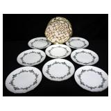 Noritake Monterey Dish Set, Includes Saucers, Dessert, Dinner & Salad Plates, Teacups, Serving Bowls