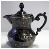 Silver Toned Kitchen Items, Includes St. Louis Silver Co. Creamer, Rogers & Bro. Slotted Spoon, Ladl