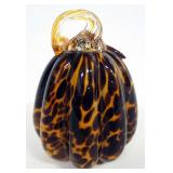 Glass Decorative Pumpkin, 5.5" High