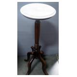 Marble Top Pedestal Stand, 36" High x 14" Dia. Top